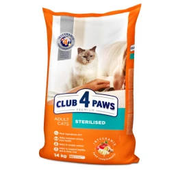 Ξηρή Τροφή Γάτας Club 4 Paws Premium Sterilized με Κοτόπουλο 14kg