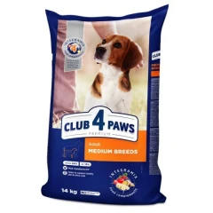 Ξηρή Τροφή Σκύλου Club 4 Paws Adult Medium Breeds Κοτόπουλο 14kg