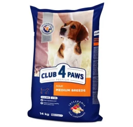 Ξηρή Τροφή Σκύλου Club 4 Paws Adult Medium Breeds Κοτόπουλο 14kg Ξηρή Τροφή Σκύλου Club 4 Paws Adult Medium Breeds Κοτόπουλο 14kg