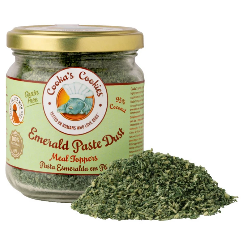 Συμπλήρωμα Διατροφής Σκύλου & Γάτας Cooka's Cookies Emerald Paste 65gr με Σπυρουλίνα Σκύλοι