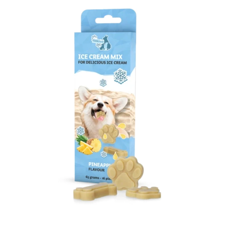 CoolPets Dog Ice Mix Tray Μείγμα για παγωτό-λιχουδιά σκύλου 65gr Ανανάς ΣΚΥΛΟΙ