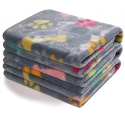 Κουβέρτα Σκύλου και Γάτας Denik Pets Paws Large 76x104cm Γκρι