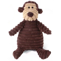 Παιχνίδι Σκύλου Με Ήχο Denik Pets Λούτρινος Πίθηκος 25cm