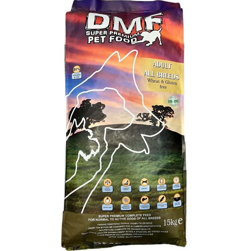 DMF ADULT ALL BREEDS WHEAT FREE – GLUTEN FREE 15KG DMF ADULT ALL BREEDS WHEAT FREE – GLUTEN FREE 15KG