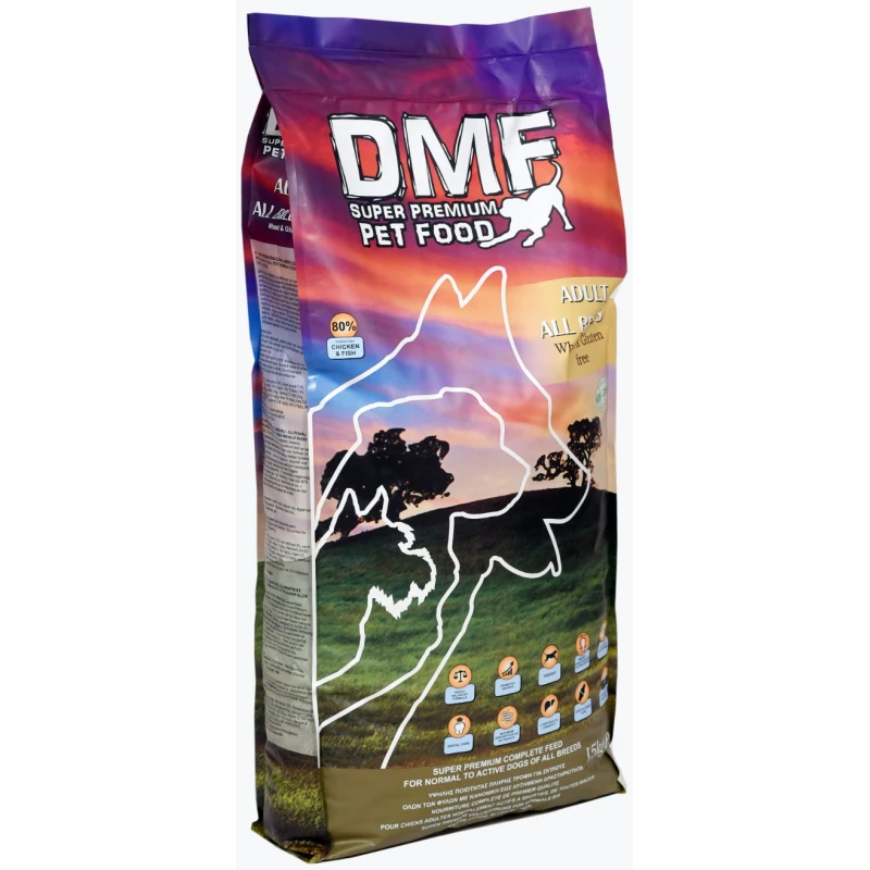 DMF ADULT ALL BREEDS WHEAT FREE – GLUTEN FREE 15KG DMF ADULT ALL BREEDS WHEAT FREE – GLUTEN FREE 15KG