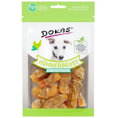 Λιχουδιές Dokas Dried chicken breast with sweet potato 70g Λιχουδιές Dokas Dried chicken breast with sweet potato 70g