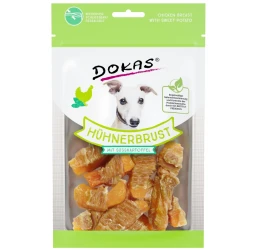 Λιχουδιές Dokas Dried chicken breast with sweet potato 70g Λιχουδιές Dokas Dried chicken breast with sweet potato 70g