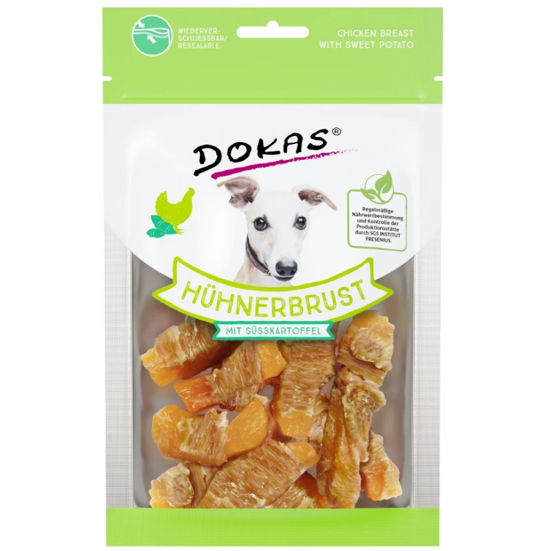 Λιχουδιές Dokas Dried chicken breast with sweet potato 70g ΛΙΧΟΥΔΙΕΣ & ΚΟΚΑΛΑ