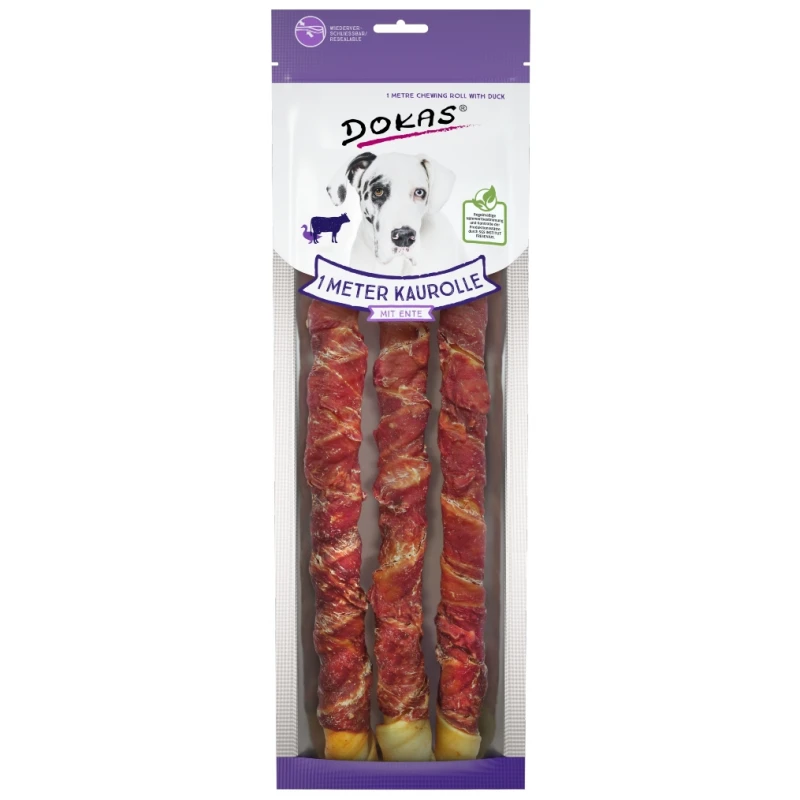 Λιχουδιές Dokas chewing stick with duck 1m 315gr ΛΙΧΟΥΔΙΕΣ & ΚΟΚΑΛΑ