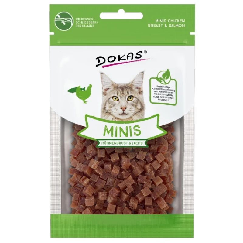 Λιχουδιές Γάτας Dokas Minis chicken breast & salmon 30gr ΛΙΧΟΥΔΙΕΣ ΓΑΤΑΣ