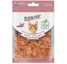 Λιχουδιές Γάτας Dokas Mini-Steaks with chicken & cod 25g Λιχουδιές Γάτας Dokas Mini-Steaks with chicken & cod 25g