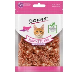 Λιχουδιές Γάτας Dokas Mini-Steaks with beef & cod 25g Λιχουδιές Γάτας Dokas Mini-Steaks with beef & cod 25g