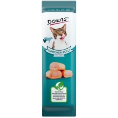 Λιχουδιές για Γάτες Dokas Chicken Roll With Beef 10gr