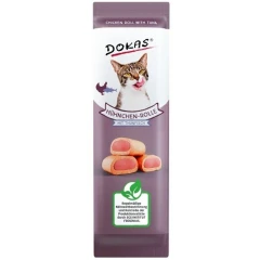 Λιχουδιές για Γάτες Dokas Chicken Roll With Tuna 10gr