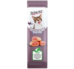 Λιχουδιές για Γάτες Dokas Chicken Roll With Tuna 10gr