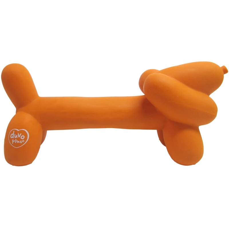 Παιχνίδι Σκύλου Duvo Latex balloon dachshund Orange 18x6x8cm ΣΚΥΛΟΙ