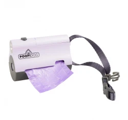 Duvo PoopiDog  Θήκη για Σακουλάκια Περισυλλογής Περιττωμάτων με Φωτάκι Led Μωβ