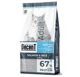Ξηρά Τροφή Γάτας Decent Adult Sensitive Skin Salmon & Rice 15kg Ξηρά Τροφή Γάτας Decent Adult Sensitive Skin Salmon & Rice 15kg