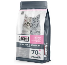 Ξηρά Τροφή Γάτας Decent Kitten Chicken & Seafood 1,5kg Ξηρά Τροφή Γάτας Decent Kitten Chicken & Seafood 1,5kg