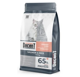 Ξηρά Τροφή Γάτας Decent Sterilized Urinary Care Salmon & Rice 1,5kg Ξηρά Τροφή Γάτας Decent Sterilized Urinary Care Salmon & Rice 1,5kg