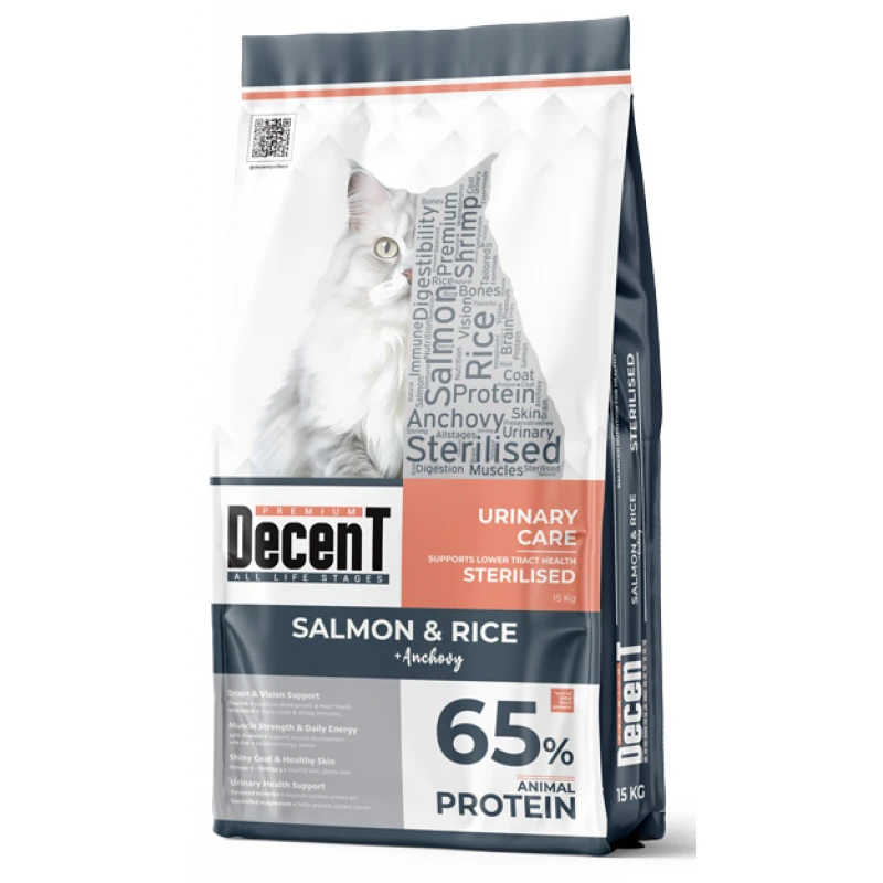 Ξηρά Τροφή Γάτας Decent Sterilized Urinary Care Salmon & Rice 15kg Γάτες Ξηρά Τροφή Γάτας Decent Sterilized Urinary Care Salmon & Rice 15kg Γάτες