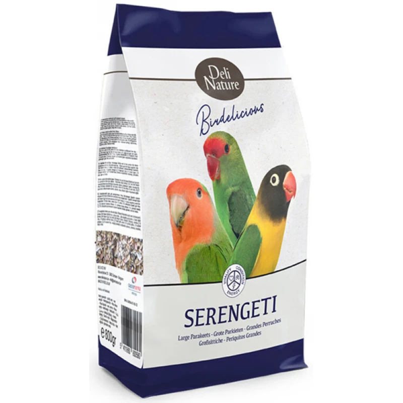 Deli Nature Birdelicious Large Parakeets Serengeti 800gr Πουλιά