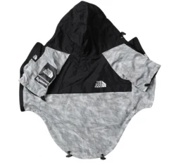 Αδιάβροχο Αντιανεμικό Μπουφάν Σκύλου Denik The Dog Fans 2XL 44cm Γκρι