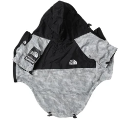 Αδιάβροχο Αντιανεμικό Μπουφάν Σκύλου Denik The Dog Fans 3XL 52cm Γκρι