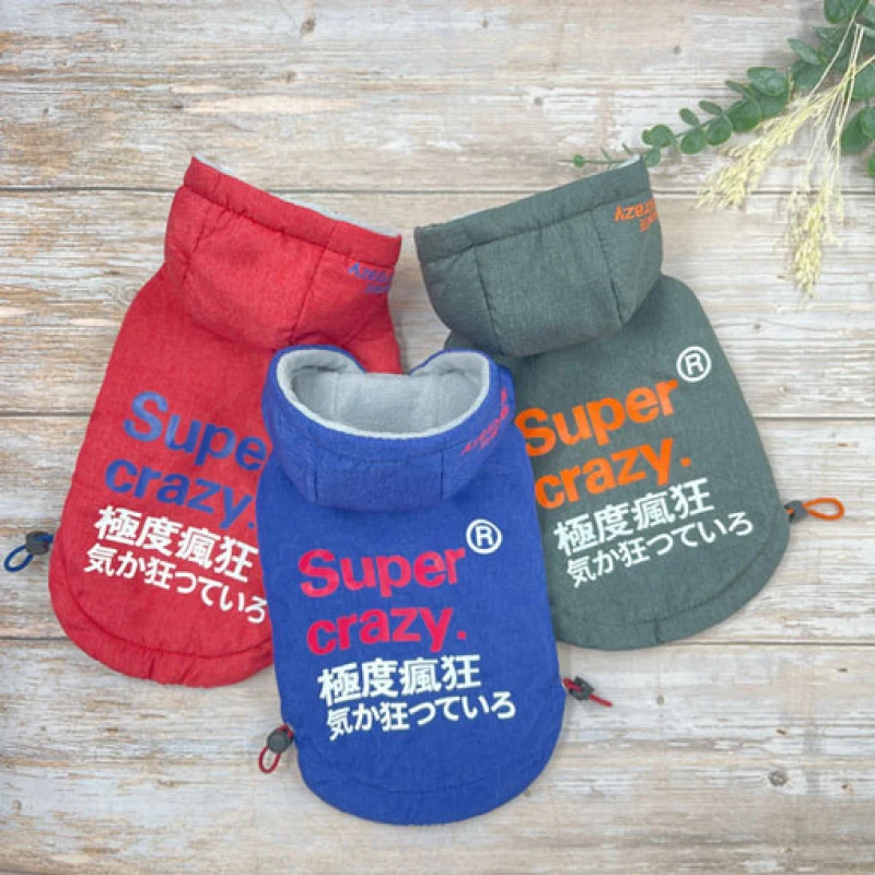 Αδιάβροχο Αντιανεμικό Μπουφάν Σκύλου Super Crazy 3XLarge 46cm Μπλε Σκύλοι Αδιάβροχο Αντιανεμικό Μπουφάν Σκύλου Super Crazy 3XLarge 46cm Μπλε Σκύλοι