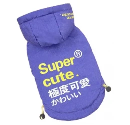 Αδιάβροχο Αντιανεμικό Μπουφάν Σκύλου Super Cute Medium 29cm Μωβ Αδιάβροχο Αντιανεμικό Μπουφάν Σκύλου Super Cute Medium 29cm Μωβ