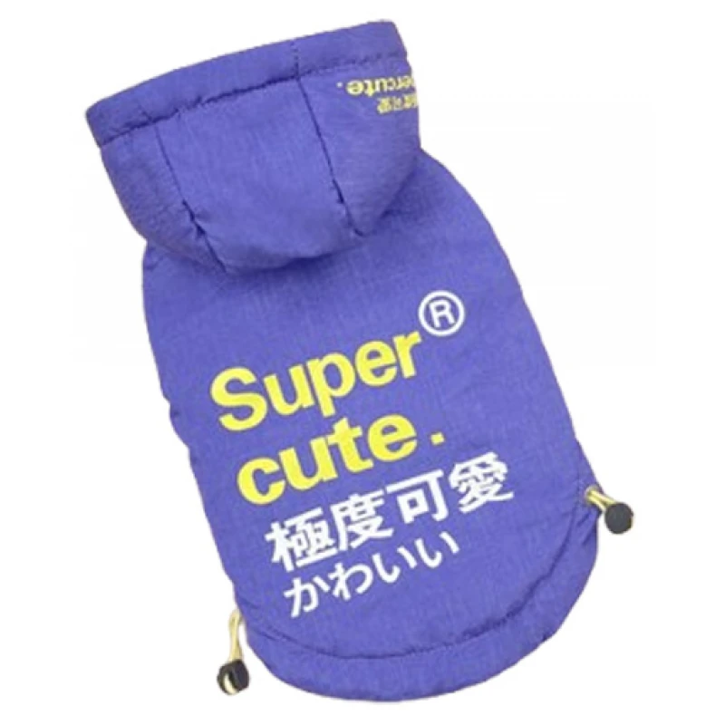 Αδιάβροχο Αντιανεμικό Μπουφάν Σκύλου Super Cute Medium 29cm Μωβ Σκύλοι Αδιάβροχο Αντιανεμικό Μπουφάν Σκύλου Super Cute Medium 29cm Μωβ Σκύλοι