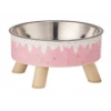 Ανοξείδωτο Μπολ με Ποδαράκια 14cm 200ml για Σκύλους και Γάτες Candy Ροζ Ανοξείδωτο Μπολ με Ποδαράκια 14cm 200ml για Σκύλους και Γάτες Candy Ροζ
