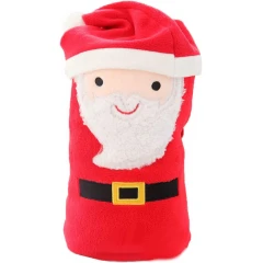 Χριστουγεννιάτικη Κουβέρτα Σκύλου και Γάτας Denik Pets Santa 80x100cm Κόκκινο