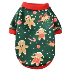 Χριστουγεννιάτικο Φούτερ Σκύλου Denik Cookies 2XLarge 45cm Πράσινο