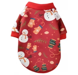 Χριστουγεννιάτικο Φούτερ Σκύλου Denik Snowman Medium 30cm Κόκκινο Χριστουγεννιάτικο Φούτερ Σκύλου Denik Snowman Medium 30cm Κόκκινο
