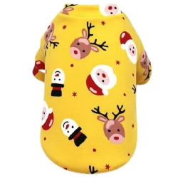 Χριστουγεννιάτικο Φούτερ Σκύλου Denik XMAS Small 25cm Κίτρινο