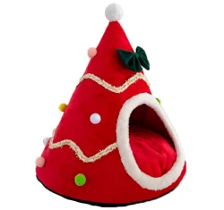 Χριστουγεννιάτικο Κρεβατάκι, Φωλιά Γάτας Denik 55x65cm Κόκκινο Χριστουγεννιάτικο Κρεβατάκι, Φωλιά Γάτας Denik 55x65cm Κόκκινο