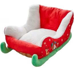 Χριστουγεννιάτικο Κρεβατάκι Σκύλου και Γάτας Denik Έλκυθρο 63x45x33cm Κόκκινο Χριστουγεννιάτικο Κρεβατάκι Σκύλου και Γάτας Denik Έλκυθρο 63x45x33cm Κόκκινο