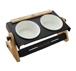 Διπλό Μπολ Σκύλου & Γάτας Denik Ρυθμιζόμενο Λευκό 41,5x20x15,5cm Διπλό Μπολ Σκύλου & Γάτας Denik Ρυθμιζόμενο Λευκό 41,5x20x15,5cm