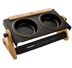 Διπλό Μπολ Σκύλου & Γάτας Denik Ρυθμιζόμενο Μαύρο 41,5x20x15,5cm Διπλό Μπολ Σκύλου & Γάτας Denik Ρυθμιζόμενο Μαύρο 41,5x20x15,5cm