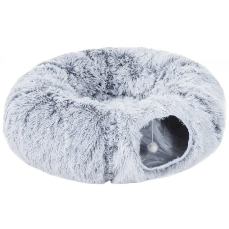 Φωλιά - Παιχνίδι Γάτας με Μπαλάκι Tunel Pet Bed 82cm Γκρι Γάτες Φωλιά - Παιχνίδι Γάτας με Μπαλάκι Tunel Pet Bed 82cm Γκρι Γάτες