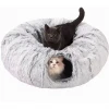 Φωλιά - Παιχνίδι Γάτας με Μπαλάκι Tunel Pet Bed 82cm Γκρι Γάτες Φωλιά - Παιχνίδι Γάτας με Μπαλάκι Tunel Pet Bed 82cm Γκρι Γάτες