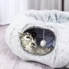 Φωλιά - Παιχνίδι Γάτας με Μπαλάκι Tunel Pet Bed 82cm Γκρι Γάτες Φωλιά - Παιχνίδι Γάτας με Μπαλάκι Tunel Pet Bed 82cm Γκρι Γάτες