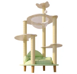 Γατόδεντρο - Ονυχοδρόμιο Γάτας με Γυάλα και Κρεβάτι 115x60x50cm Γατόδεντρο - Ονυχοδρόμιο Γάτας με Γυάλα και Κρεβάτι 115x60x50cm