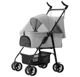 Καρότσι μεταφοράς Σκύλου ή Γάτας Portbebe 103x56x50cm Γκρι Καρότσι μεταφοράς Σκύλου ή Γάτας Portbebe 103x56x50cm Γκρι