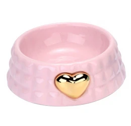 Κεραμικό Μπολ Σκύλου & Γάτας Denik Καρδούλα Ροζ 13cm Κεραμικό Μπολ Σκύλου & Γάτας Denik Καρδούλα Ροζ 13cm