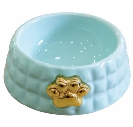 Κεραμικό Μπολ Σκύλου & Γάτας Denik Πατούσα Μπλε 13cm