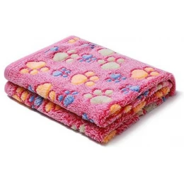 Κουβέρτα Σκύλου και Γάτας Denik Pets Paws Medium 52x76cm Ροζ