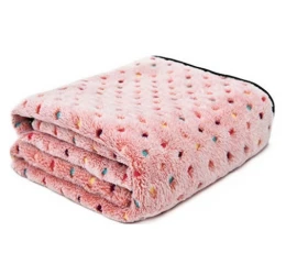 Κουβέρτα Σκύλου και Γάτας Denik Pets Πουά Ροζ Large 76x104cm