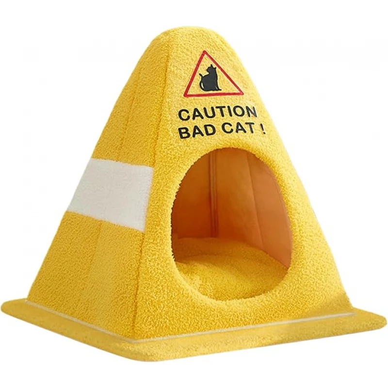 Κρεβατάκι - Φωλιά Γάτας Denik Pets Bad Cat 56cm Κίτρινο Σκύλοι